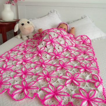 flowers crochet baby blanket patterns by Lilia Vanini Liliacraftparty
