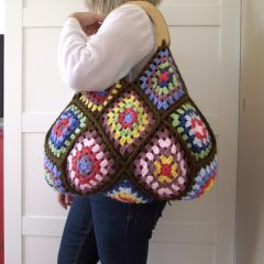 crochet granny square shoulder bag pattern