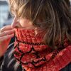 easy fair isle two colors cowl knitting pattern easy knitting
