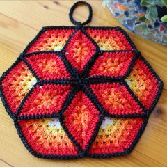 crochet star pot holder pattern for kitchen easy crochet pot holder pdf pattern