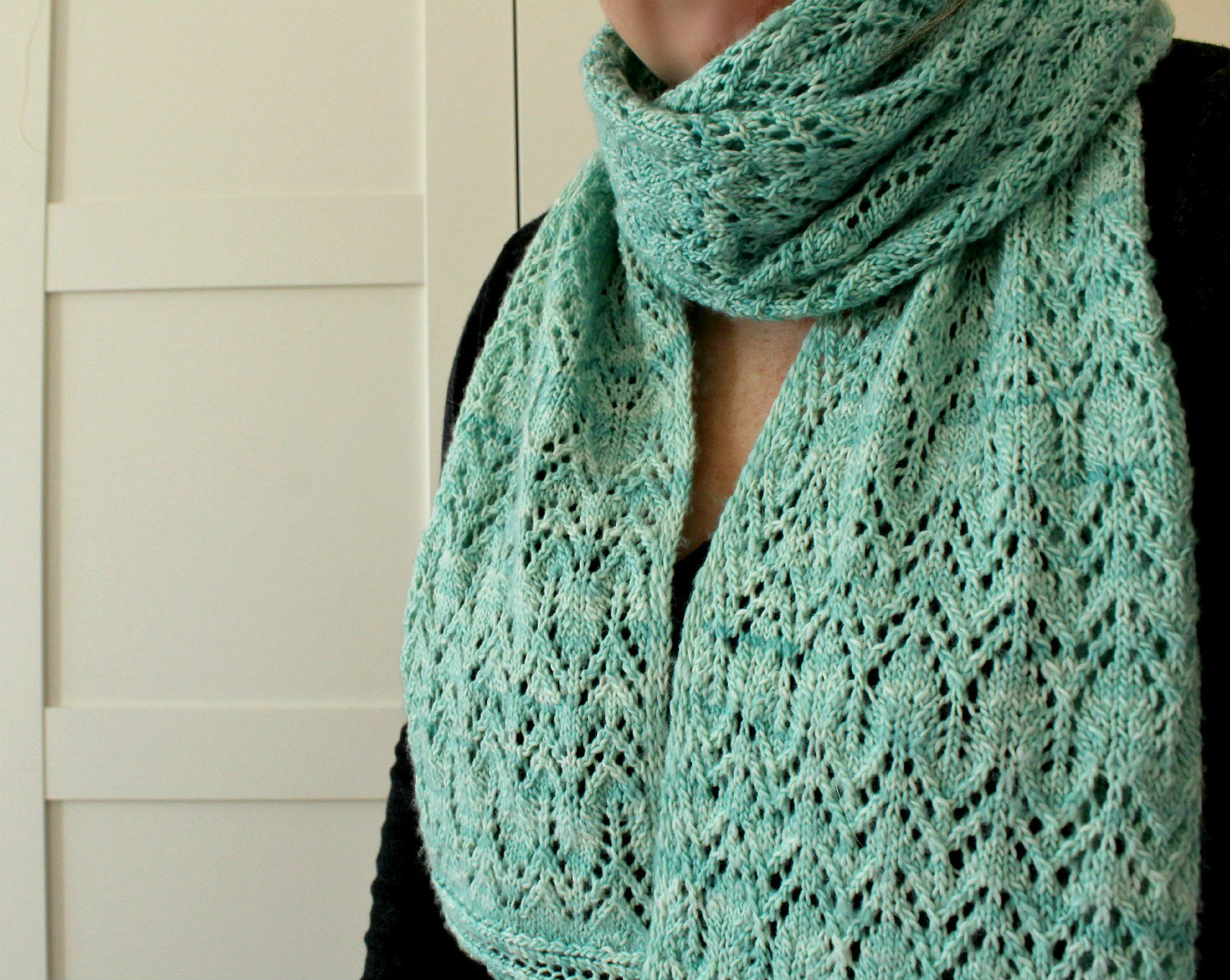 lace scarf knitting pattern Cathedral Bells scarf pattern by Lilia Vanini Liliacraftparty