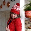 cozy knitting hat with pompom pattern