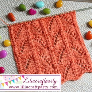 Lace knitting stitch #2 by Lilia Vanini Liliacraftparty